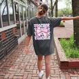 Teacher Bow Pencil Flowers Teacher Back To School Women's Comfort Colors T-Shirt Back Print Pepper