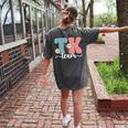 TK Team Back To School Teachers Students Team TK Women's Comfort Colors T-Shirt Back Print Pepper