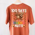100 Days Of Driving My Teacher Nuts Dabbing Squirrel School Women's Comfort Colors T-Shirt Back Print Yam