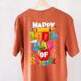 100th Day Of School Teachers Kids Child Happy 100 Days Women's Comfort Colors T-Shirt Back Print Yam 100th Day Of School Teachers Kids Child Happy 100 Days Women's Comfort Colors T-Shirt Back Print Yam