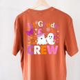 1st Grade Boo Crew First Grade Halloween Costume Teacher Kid Women's Comfort Colors T-Shirt Back Print Yam 1st Grade Boo Crew First Grade Halloween Costume Teacher Kid Women's Comfort Colors T-Shirt Back Print Yam