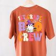 1st Grade Boo Crew Spooky First Grade Halloween Teacher Women's Comfort Colors T-Shirt Back Print Yam