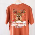 2nd Grade Teacher Christmas Second Grade Squad Reindeer Xmas For Men Women Kids Women's Comfort Colors T-Shirt Back Print Yam 2nd Grade Teacher Christmas Second Grade Squad Reindeer Xmas For Men Women Kids Women's Comfort Colors T-Shirt Back Print Yam