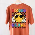 2nd Grade Teacher Shirts First Day Second Grade Shirt Girls Women's Comfort Colors T-Shirt Back Print Yam