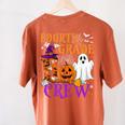 4th Grade Boo Crew Teacher Student Halloween Costume Women's Comfort Colors T-Shirt Back Print Yam 4th Grade Boo Crew Teacher Student Halloween Costume Women's Comfort Colors T-Shirt Back Print Yam