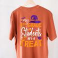 My 4th Grade Students Are a Treat Teacher Halloween Witch For Men Women Kids Women's Comfort Colors T-Shirt Back Print Yam My 4th Grade Students Are a Treat Teacher Halloween Witch For Men Women Kids Women's Comfort Colors T-Shirt Back Print Yam
