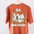 5K Boo Crew Halloween Teacher K5 Floral Ghost Trick Or Teach Women's Comfort Colors T-Shirt Back Print Yam 5K Boo Crew Halloween Teacher K5 Floral Ghost Trick Or Teach Women's Comfort Colors T-Shirt Back Print Yam