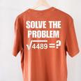 67 Meme Math Six Seven Teacher Brainrot Joke Women's Comfort Colors T-Shirt Back Print Yam