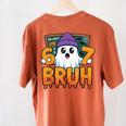 67 Teacher Ghost Six Seven Meme Math Equation Bruh Halloween Women's Comfort Colors T-Shirt Back Print Yam