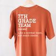 7th Grade Team Back To School Teacher Seventh Grade Team Women's Comfort Colors T-Shirt Back Print Yam 7th Grade Team Back To School Teacher Seventh Grade Team Women's Comfort Colors T-Shirt Back Print Yam
