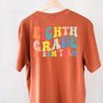8th Grade Dream Team Teachers Boys Kids Retro Back To School Women's Comfort Colors T-Shirt Back Print Yam