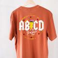 ABCD The Teacher Tour Last Day Of School Rockin' Teacher Women's Comfort Colors T-Shirt Back Print Yam