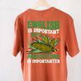 AG Teacher English Is Important But Agriculture Teacher Women's Comfort Colors T-Shirt Back Print Yam AG Teacher English Is Important But Agriculture Teacher Women's Comfort Colors T-Shirt Back Print Yam