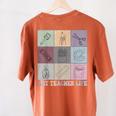 Art Teacher Life Retro Groovy Teaching Future Artists Women's Comfort Colors T-Shirt Back Print Yam Art Teacher Life Retro Groovy Teaching Future Artists Women's Comfort Colors T-Shirt Back Print Yam