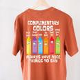 Artist Art Teacher School Artist Joke Women's Comfort Colors T-Shirt Back Print Yam