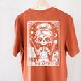 Artist Tarot Card Skeleton Painter Art Teacher Witchy Women's Comfort Colors T-Shirt Back Print Yam Artist Tarot Card Skeleton Painter Art Teacher Witchy Women's Comfort Colors T-Shirt Back Print Yam