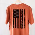 ASL Flag Sign Language Deaf ASL Teacher For Men Women Women's Comfort Colors T-Shirt Back Print Yam