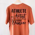 Athlete Plus Artist Equals Dancer Ballerina Teacher Student For Men Women Kids Women's Comfort Colors T-Shirt Back Print Yam Athlete Plus Artist Equals Dancer Ballerina Teacher Student For Men Women Kids Women's Comfort Colors T-Shirt Back Print Yam