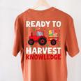 Back To School Teacher Farming Tractor Farmer Kids 100th Day Women's Comfort Colors T-Shirt Back Print Yam Back To School Teacher Farming Tractor Farmer Kids 100th Day Women's Comfort Colors T-Shirt Back Print Yam