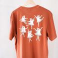 Ballet Ghost Dancer Spooky Dance Teacher Halloween Costume Women's Comfort Colors T-Shirt Back Print Yam Ballet Ghost Dancer Spooky Dance Teacher Halloween Costume Women's Comfort Colors T-Shirt Back Print Yam