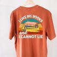 I Like Big Book Cant Lie Nerd School Librarian Teacher For Men Women Kids Women's Comfort Colors T-Shirt Back Print Yam I Like Big Book Cant Lie Nerd School Librarian Teacher For Men Women Kids Women's Comfort Colors T-Shirt Back Print Yam