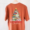 All Booked For Christmas Xmas Tree Teacher Holiday Pajamas Women's Comfort Colors T-Shirt Back Print Yam All Booked For Christmas Xmas Tree Teacher Holiday Pajamas Women's Comfort Colors T-Shirt Back Print Yam