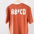 Boys Girls Teachers ABCD Rock Graphic Back To School Women's Comfort Colors T-Shirt Back Print Yam Boys Girls Teachers ABCD Rock Graphic Back To School Women's Comfort Colors T-Shirt Back Print Yam