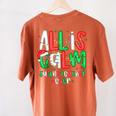 All Calm Said No Teacher Teacher Christmas Lights Women's Comfort Colors T-Shirt Back Print Yam All Calm Said No Teacher Teacher Christmas Lights Women's Comfort Colors T-Shirt Back Print Yam