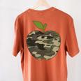 Camo Apple Camouflage Clothing School Student Camo Teacher Men Women Kids Women's Comfort Colors T-Shirt Back Print Yam Camo Apple Camouflage Clothing School Student Camo Teacher Men Women Kids Women's Comfort Colors T-Shirt Back Print Yam
