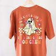 You Can't Scare Me Im A 2nd-Grade Boo Crew Teacher Halloween Women's Comfort Colors T-Shirt Back Print Yam