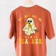 You Can't Scare Me I'm A Math Teacher Halloween Ghost Groovy Women's Comfort Colors T-Shirt Back Print Yam You Can't Scare Me I'm A Math Teacher Halloween Ghost Groovy Women's Comfort Colors T-Shirt Back Print Yam