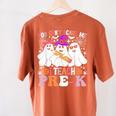 You Can't Scare Me I Teach Pre-k Halloween Teacher Women's Comfort Colors T-Shirt Back Print Yam
