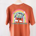 Career In Modeling AAC Teacher SLP SPED Communication Autism Women's Comfort Colors T-Shirt Back Print Yam