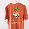 Carrate Karate Carrot Student Teacher Trainee Trainor Women's Comfort Colors T-Shirt Back Print Yam Carrate Karate Carrot Student Teacher Trainee Trainor Women's Comfort Colors T-Shirt Back Print Yam