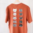 Cat Themed Artist Value Scale Educational Art Teacher Women's Comfort Colors T-Shirt Back Print Yam