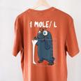 Chemistry Chemist Student Science Teacher Mole Women's Comfort Colors T-Shirt Back Print Yam