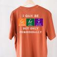 Chemisty Science Teacher Periodic Table Halloween Women's Comfort Colors T-Shirt Back Print Yam Chemisty Science Teacher Periodic Table Halloween Women's Comfort Colors T-Shirt Back Print Yam