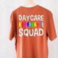 Childcare Daycare Squad Daycare Teacher Men Women Women's Comfort Colors T-Shirt Back Print Yam