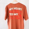 Childcare My Heart Belongs To Children Daycare Teacher Men Women Women's Comfort Colors T-Shirt Back Print Yam