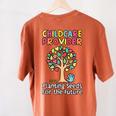 Childcare Provider Job Daycare Provider Daycare Teacher Women's Comfort Colors T-Shirt Back Print Yam