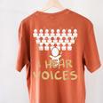 Choir Teacher Shirt I Hear Voices Chorister Tee Women's Comfort Colors T-Shirt Back Print Yam