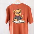 Classroom Fun With Teddy Bear Teacher Women's Comfort Colors T-Shirt Back Print Yam Classroom Fun With Teddy Bear Teacher Women's Comfort Colors T-Shirt Back Print Yam