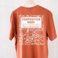 Composition Book Notebook Teachers Matching Group Halloween Women's Comfort Colors T-Shirt Back Print Yam Composition Book Notebook Teachers Matching Group Halloween Women's Comfort Colors T-Shirt Back Print Yam