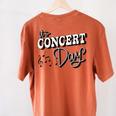 The Concert Day Elementary Music Teacher First Day Of School Women's Comfort Colors T-Shirt Back Print Yam The Concert Day Elementary Music Teacher First Day Of School Women's Comfort Colors T-Shirt Back Print Yam