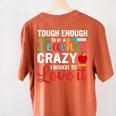 Crazy Teacher Men Women School Teachers Women's Comfort Colors T-Shirt Back Print Yam