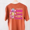 Created By God Called To Teacher Jesus Christian Teacher Women's Comfort Colors T-Shirt Back Print Yam