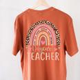 Cute Daycare Teacher Rainbow Leopard Print Childcare Worker Women's Comfort Colors T-Shirt Back Print Yam Cute Daycare Teacher Rainbow Leopard Print Childcare Worker Women's Comfort Colors T-Shirt Back Print Yam