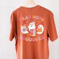 Cute Ghost Book Read More Books Teachers Halloween Women's Comfort Colors T-Shirt Back Print Yam Cute Ghost Book Read More Books Teachers Halloween Women's Comfort Colors T-Shirt Back Print Yam
