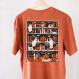 Cute Ghost Book Reading Books Lover Spooky Teacher Halloween Women's Comfort Colors T-Shirt Back Print Yam