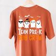Cute Ghost Team Pre K Boo Crew Halloween Teacher Student Women's Comfort Colors T-Shirt Back Print Yam Cute Ghost Team Pre K Boo Crew Halloween Teacher Student Women's Comfort Colors T-Shirt Back Print Yam